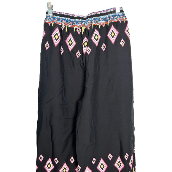 We Love Fashion Palazzo Pants Women's S Wide Leg High Waist Boho Hippie - Picture 9 of 14